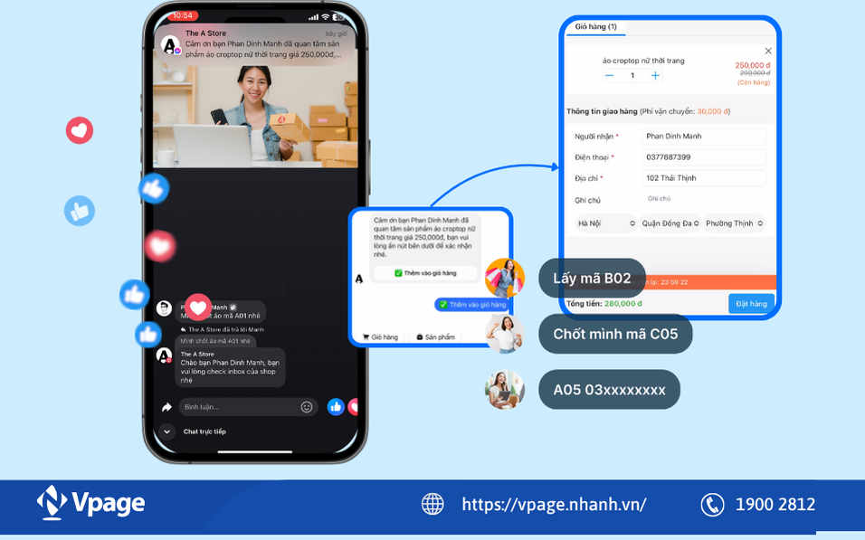 Không chia comment khiến sót đơn và mất khách