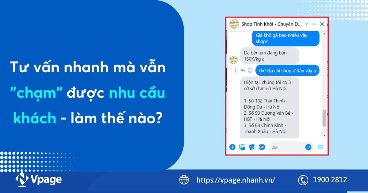 Tư vấn nhanh mà vẫn 