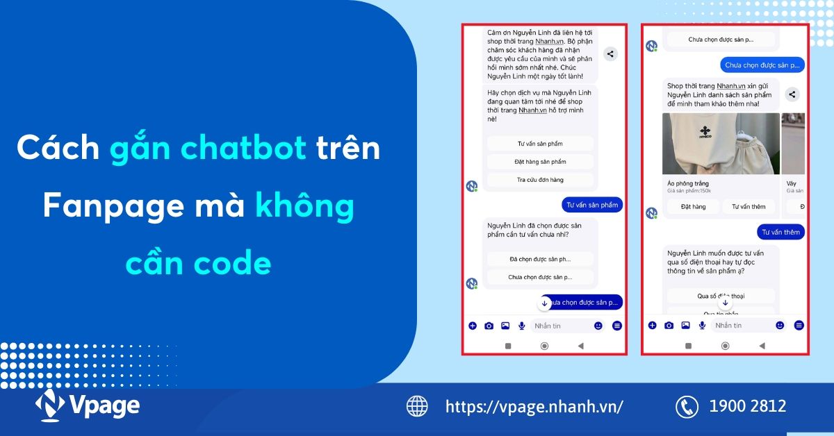 Cách gắn chatbot trên Fanpage mà không cần biết code