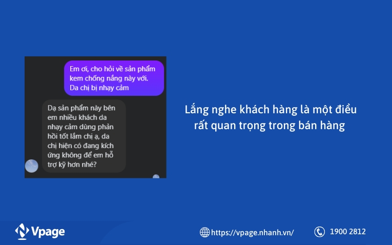 Lắng nghe khách hàng là một điều rất quan trọng trong bán hàng 