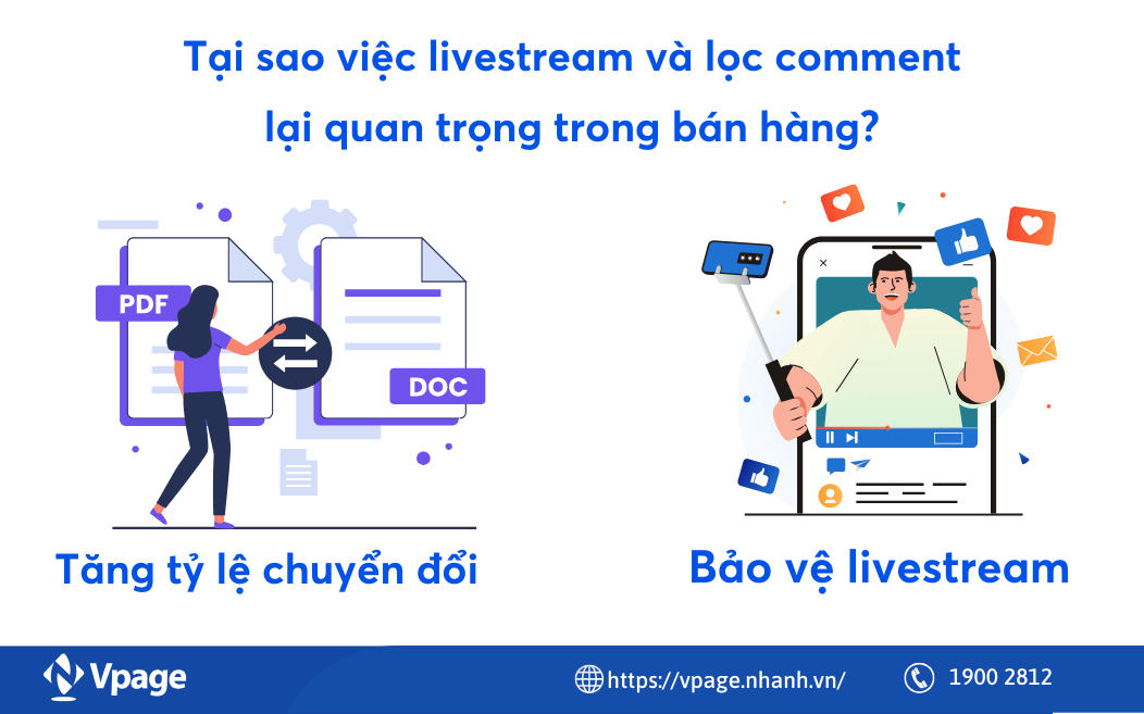 Tại sao việc livestream và lọc comment lại quan trọng trong bán hàng