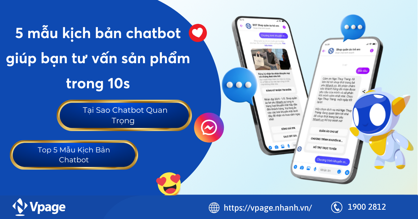 5 mẫu kịch bản chatbot giúp bạn tư vấn sản phẩm trong 10s