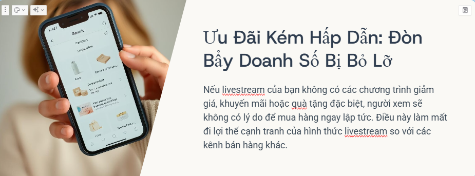 Ưu đãi kém hấp dẫn