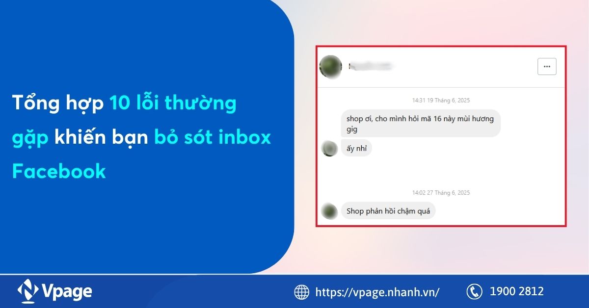 Tổng hợp 10 lỗi thường gặp khiến bạn bỏ sót inbox Facebook