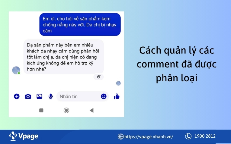 Cách quản lý các comment đã được phân loại