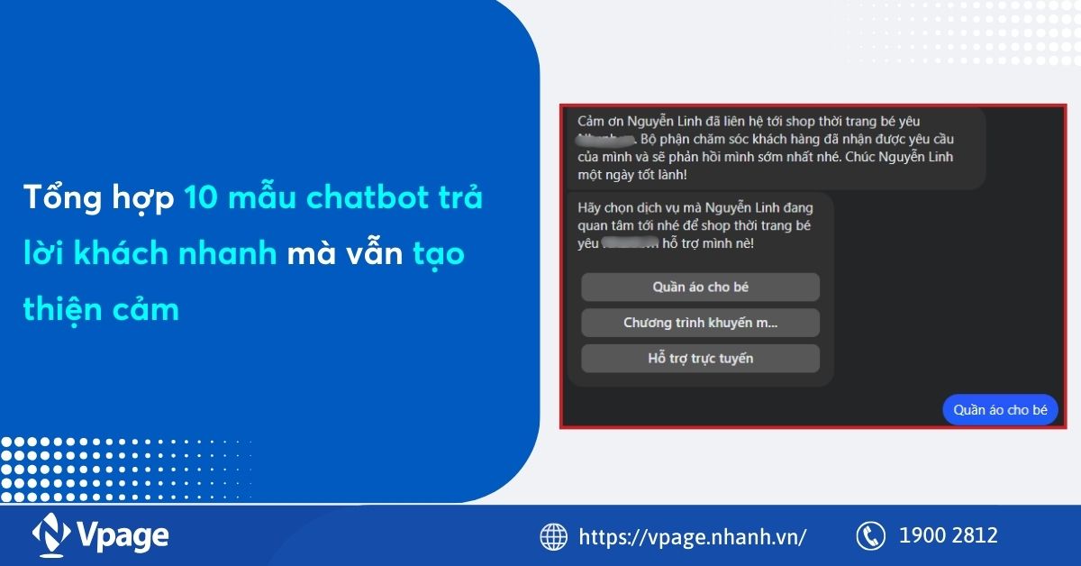 Tổng hợp 10 mẫu chatbot trả lời khách nhanh mà vẫn tạo thiện cảm