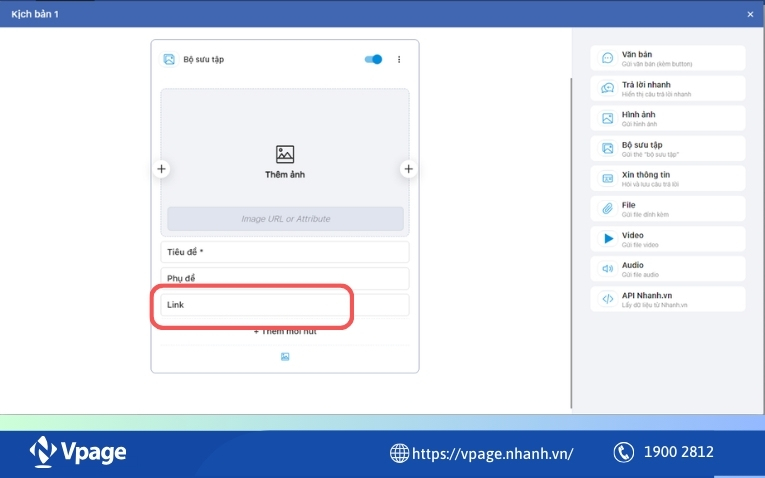 Gắn link điều hướng khách hàng