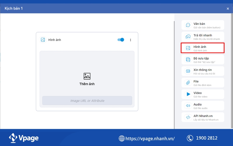 Tạo kịch bản chứa hình ảnh và video