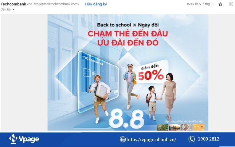 Bạn có thể  dễ dàng thực hiện Email Marketing khi lưu SĐT/Email khách hàng