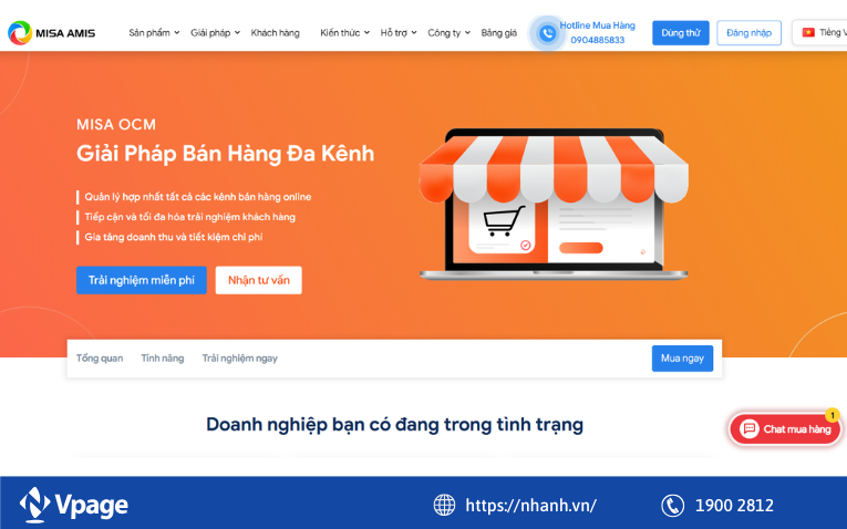 Phần mềm chốt đơn livestream MISA OCM