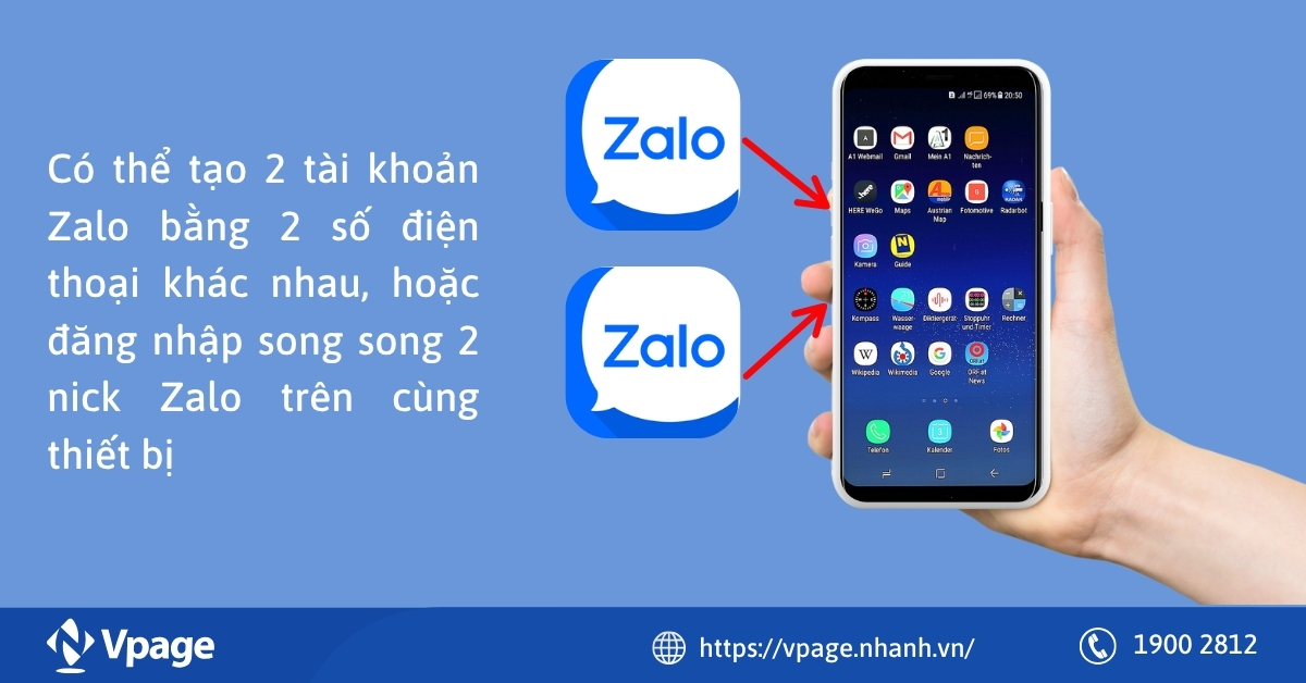 Có thể tạo 2 tài khoản Zalo