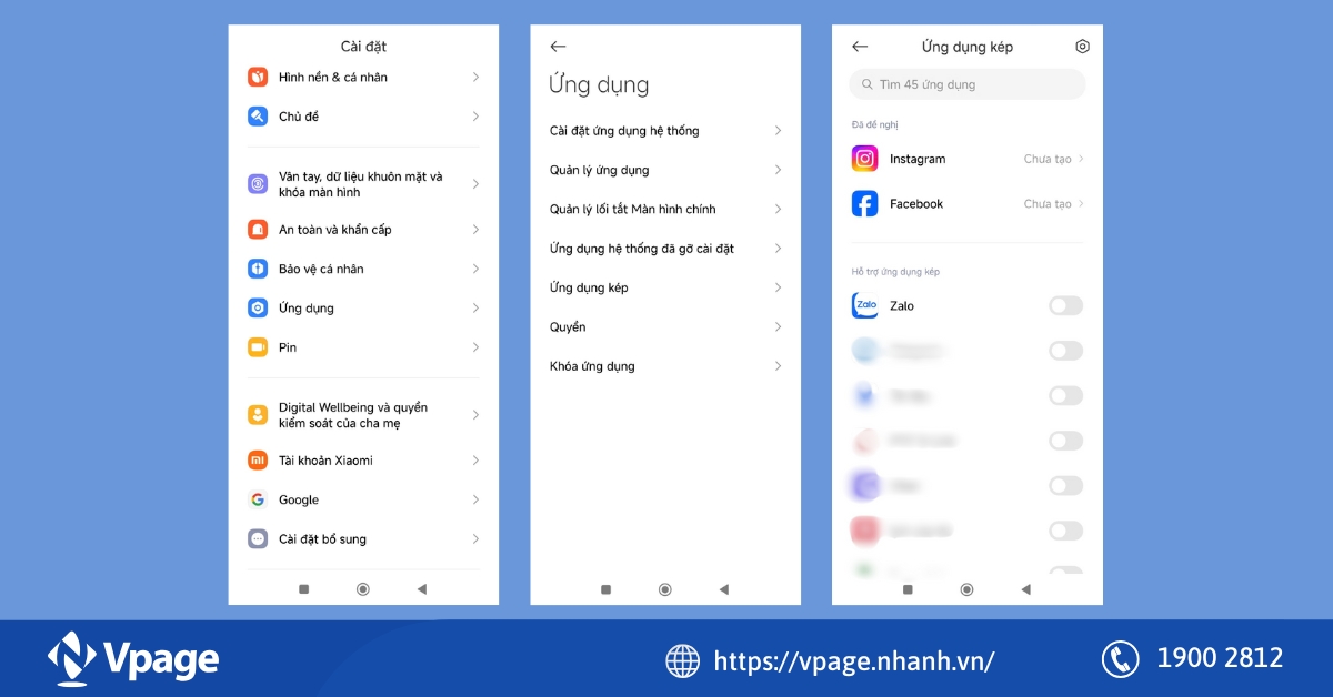  Tạo tài khoản Zalo thứ 2 bằng tính năng Ứng dụng kép (Android)