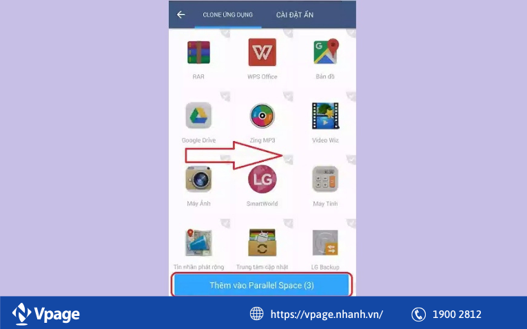 Cách cài đặt và nhân bản Zalo bằng Parallel Space