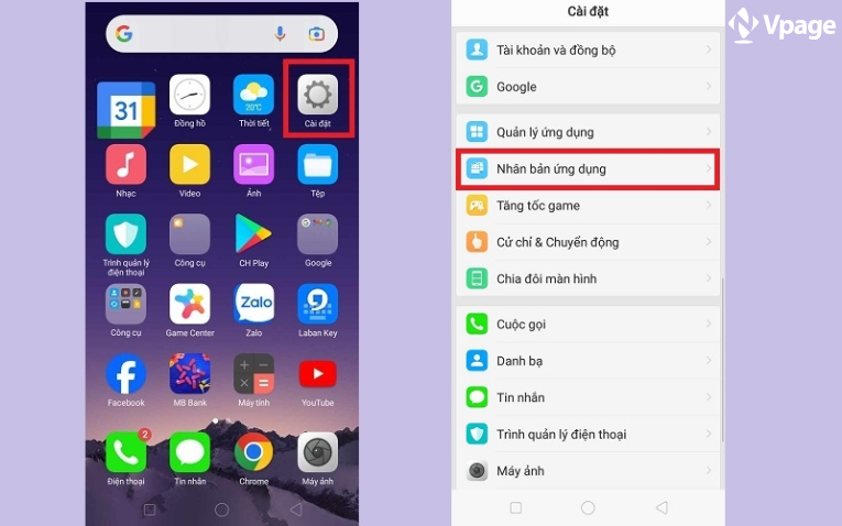 Cách kích hoạt tính năng “Nhân bản ứng dụng” trên Oppo