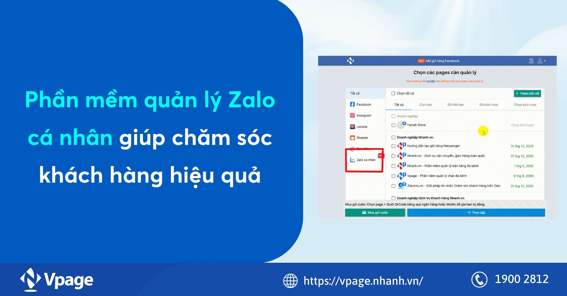 Phần mềm quản lý Zalo cá nhân giúp chăm sóc khách hàng hiệu quả