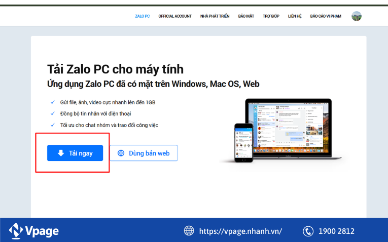 Đăng nhập 2 Zalo trên máy tính với Zalo PC và Zalo web