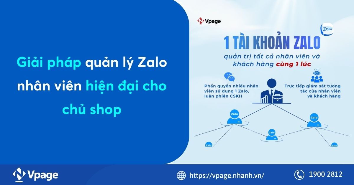 Giải pháp quản lý Zalo nhân viên hiện đại cho chủ shop