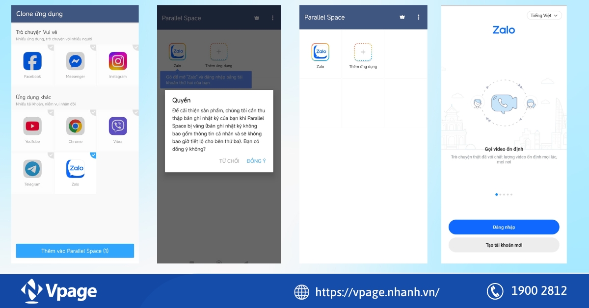 Hoàn  thành việc nhân bản Zalo trên ứng dụng