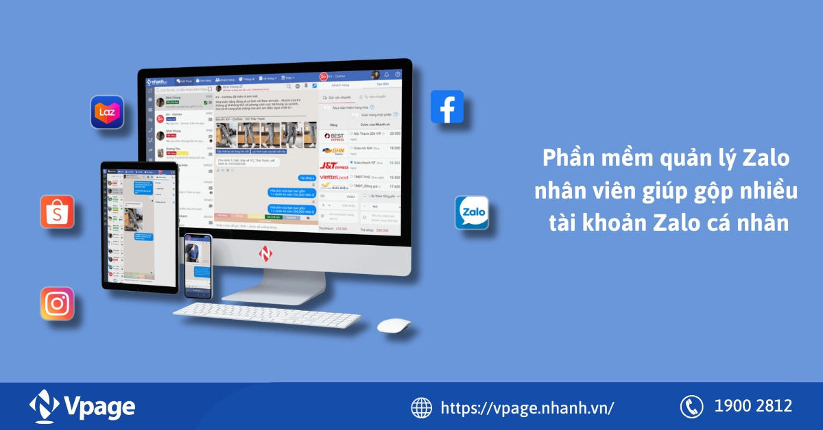 Phần mềm quản lý Zalo cá nhân giúp gộp nhiều tài khoản Zalo cá nhân