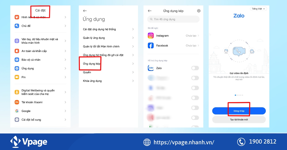 Sử dụng tính năng “Ứng dụng kép” có sẵn trên Xiaomi