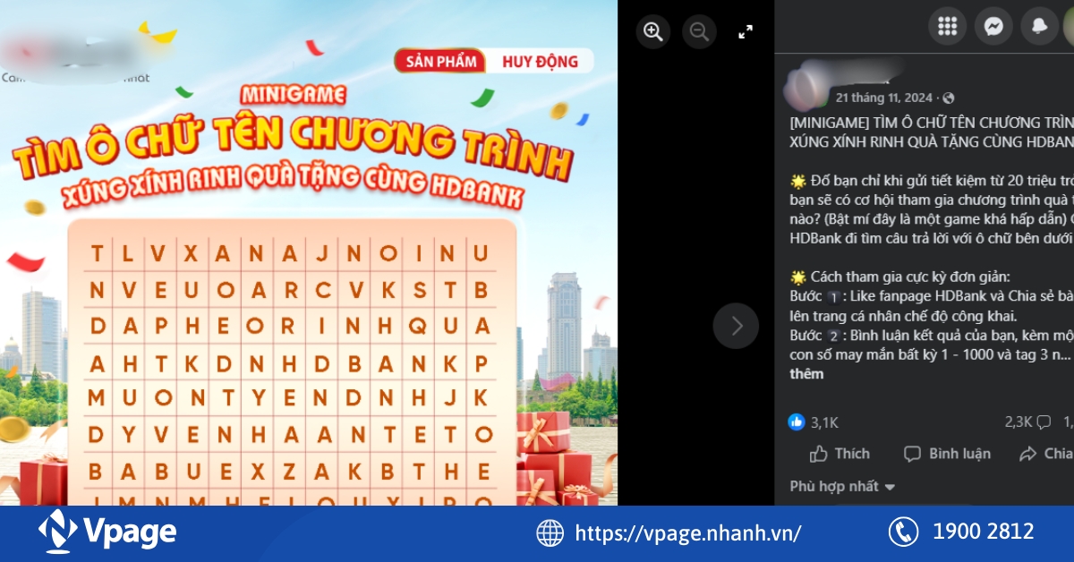 Tổ chức Minigame trên Facebook