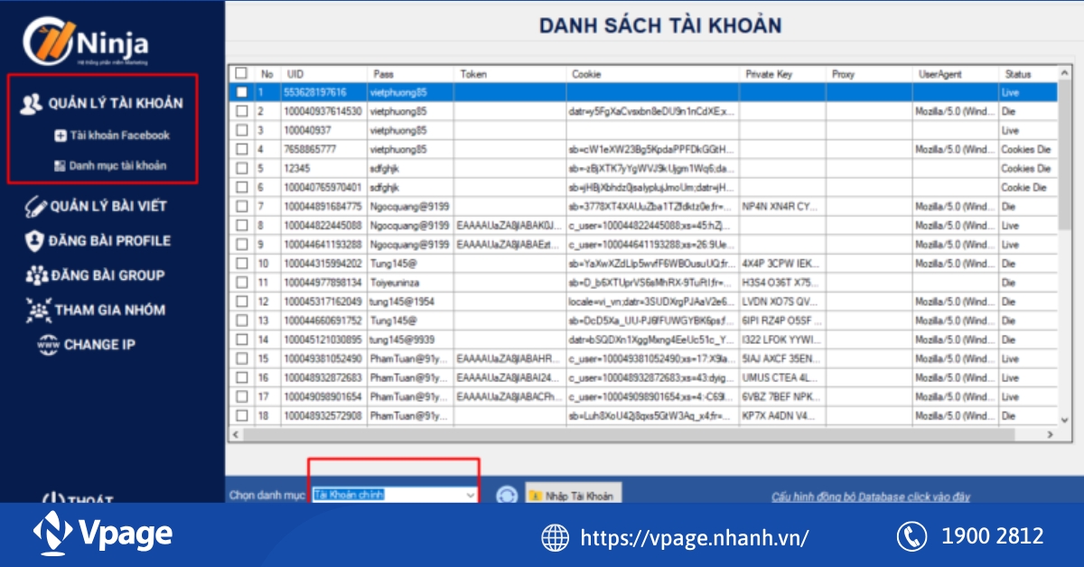 Phần mềm đăng bài hàng loạt trên Facebook - Ninja Auto Post