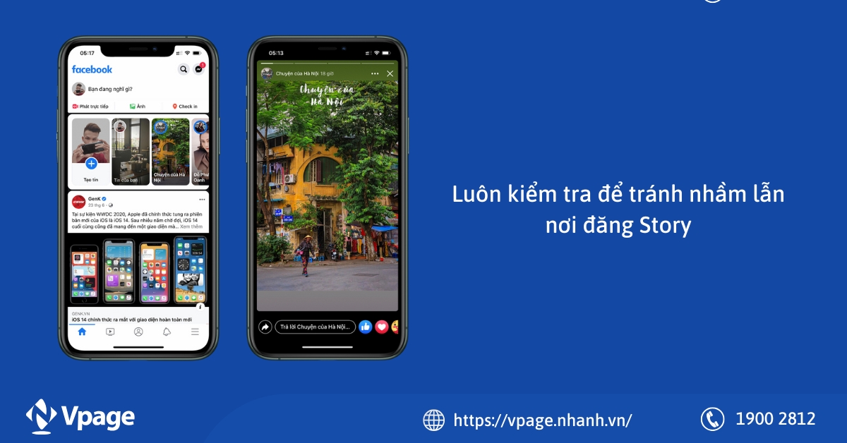 Luôn kiểm tra nơi đăng Story