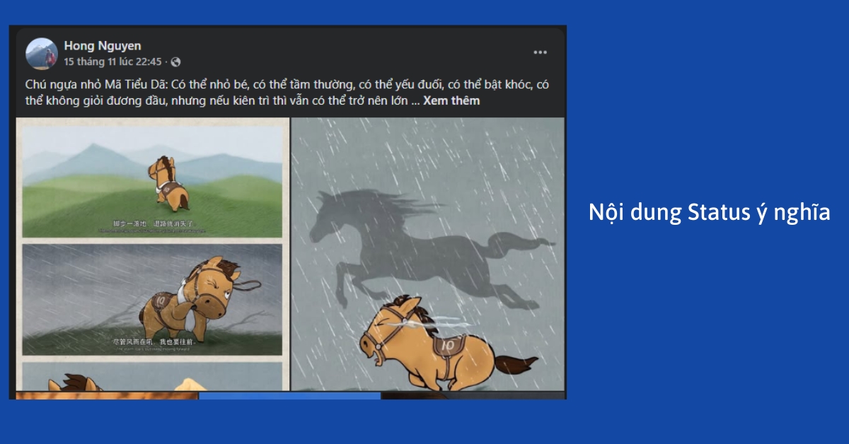 Viết nội dung status hay, ý nghĩa