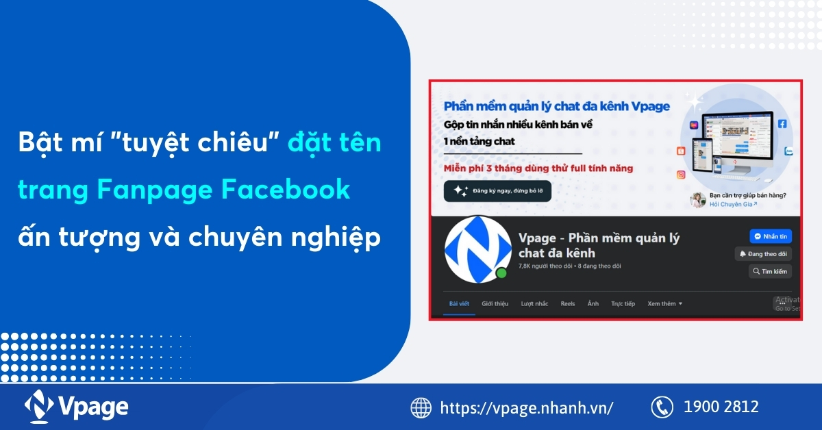 Bật mí "tuyệt chiêu" đặt tên trang fanpage Facebook ấn tượng và chuyên nghiệp