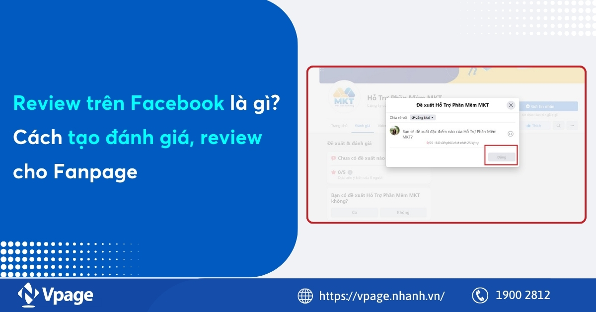 Review trên Facebook là gì? Cách tạo đánh giá, review cho Fanpage