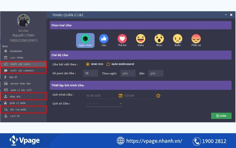 Giao diện phần mềm Simple Account