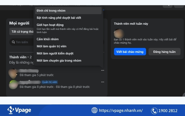 Thêm hoặc xóa quản trị viên và người kiểm duyệt