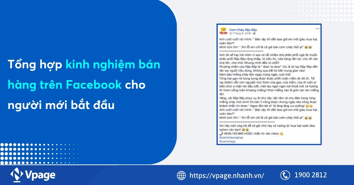 Tổng hợp kinh nghiệm bán hàng trên Facebook cho người mới bắt đầu