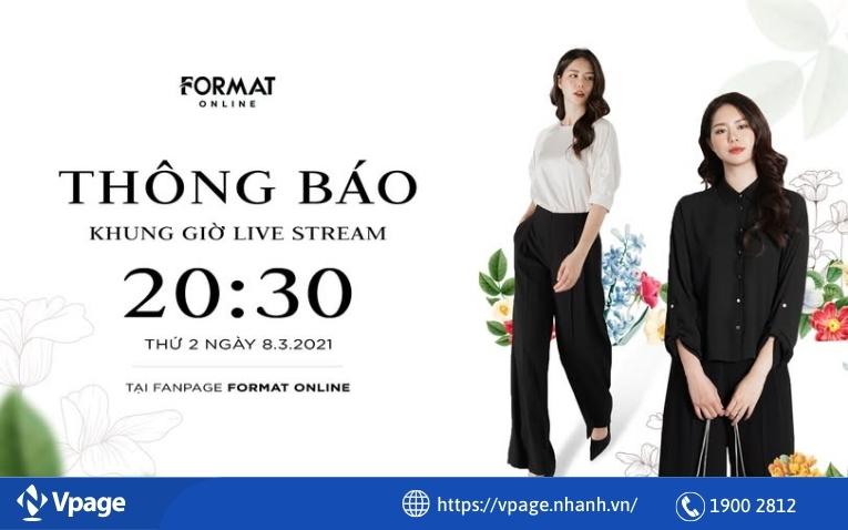 Quảng bá cho buổi livestream