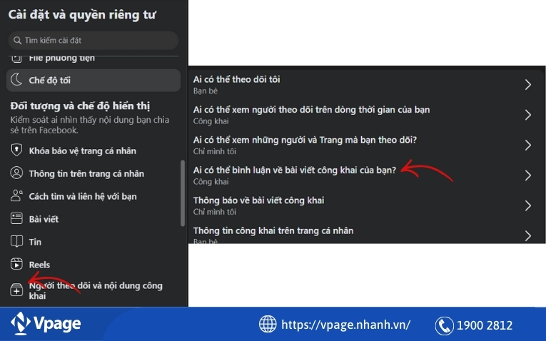 Điều chỉnh cài đặt đối tượng và chế độ hiển thị