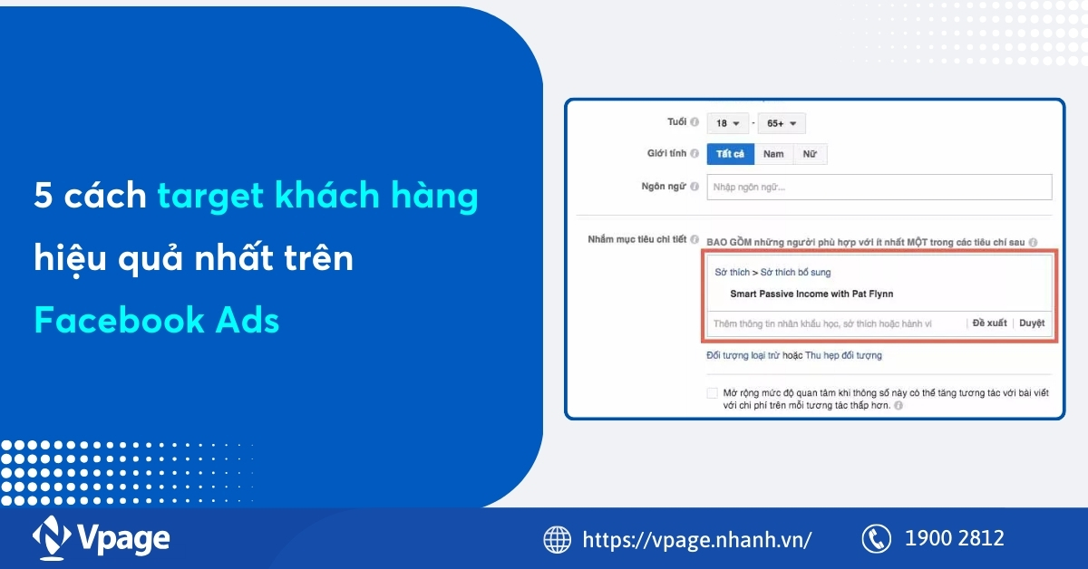 5 cách target khách hàng hiệu quả nhất trên Facebook Ads