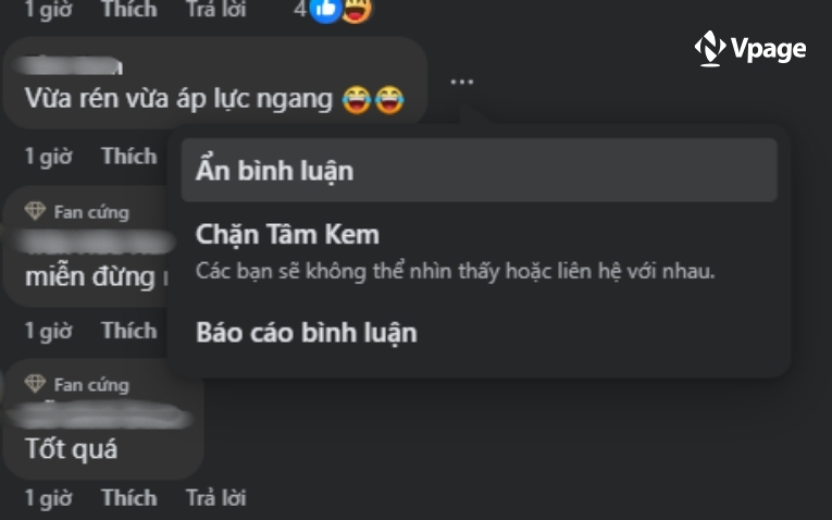 Ẩn từng comment thủ công