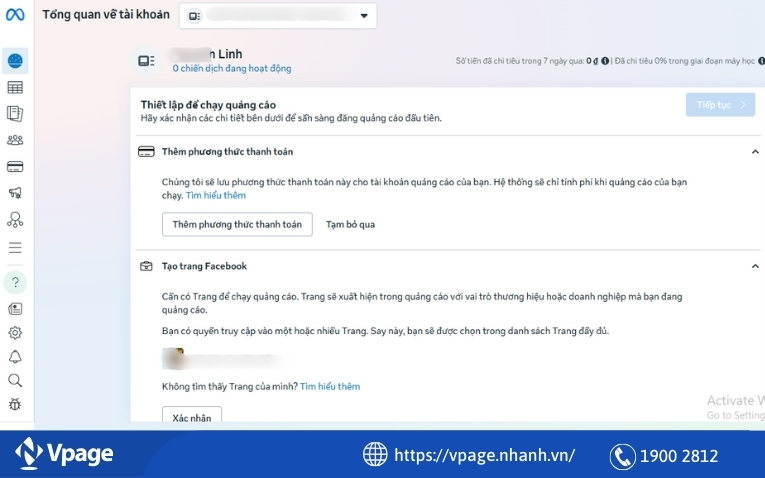 Tài khoản quảng cáo cá nhân