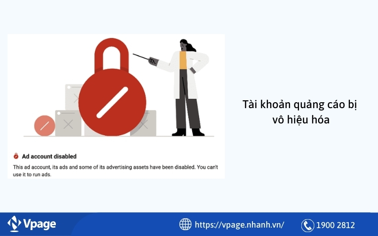 Tài khoản quảng cáo bị vô hiệu hóa