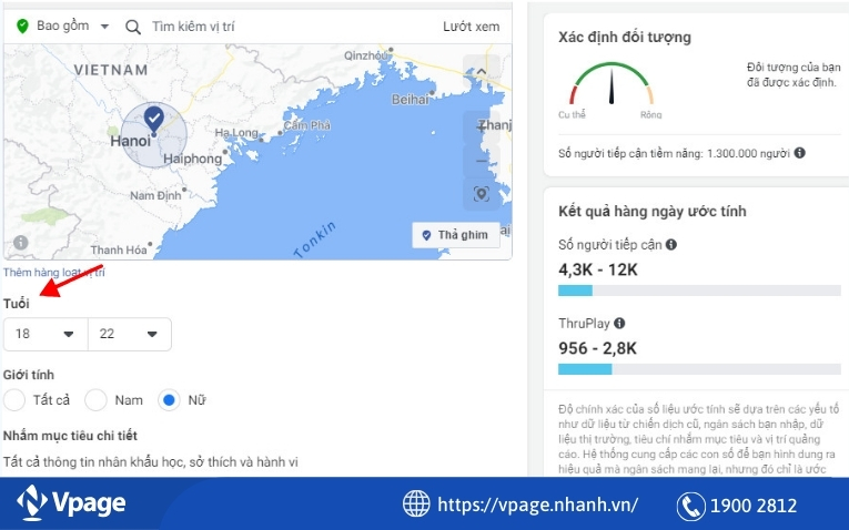 Target theo độ tuổi