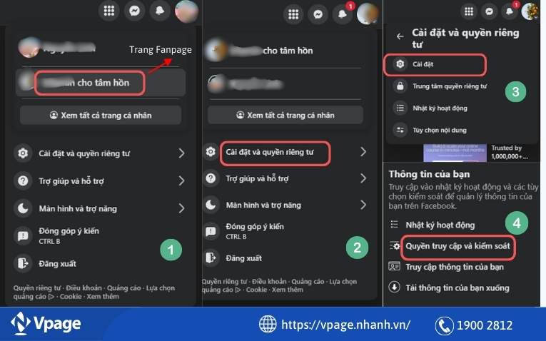 Vào Quyền truy cập và kiểm soát của Trang