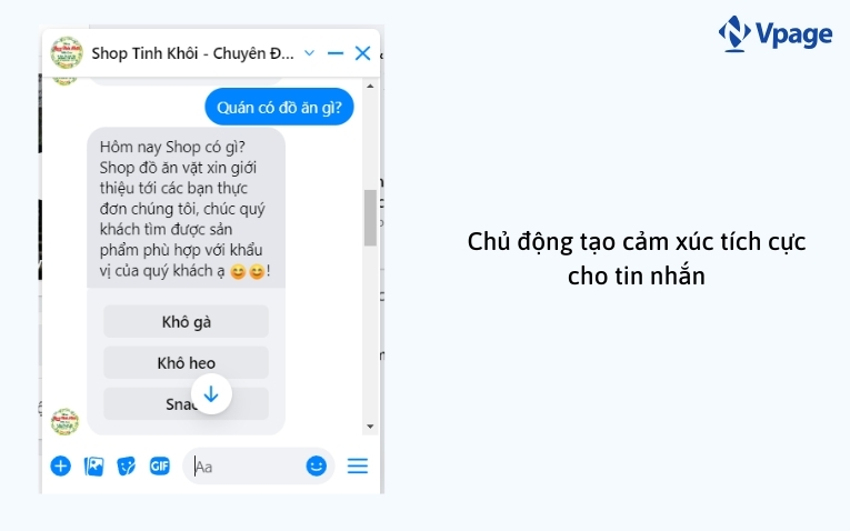 Chủ động tạo cảm xúc tích cực cho tin nhắn tư vấn