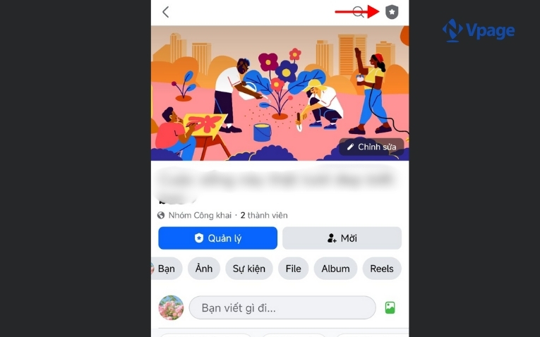 Chọn biểu tượng hình cái khiên