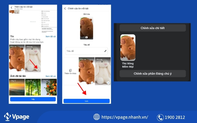 Quá trình tạo tin nổi bật 