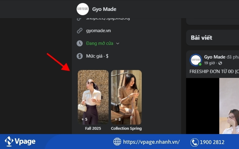 Tại sao chủ shop cần dùng bộ sưu tập trên Facebook