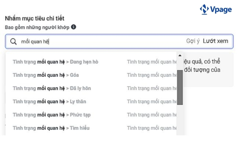 Target trong quảng cáo Facebook