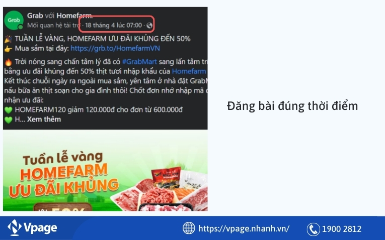  Đăng bài đúng thời điểm