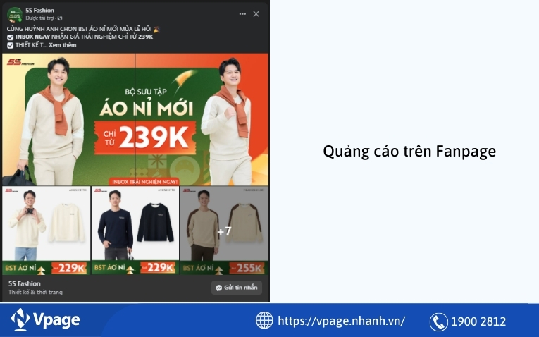 Quảng cáo trên Fanpage