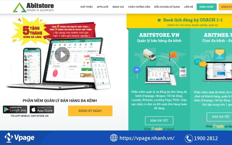 Phần mềm quản lý Fanpage Abit