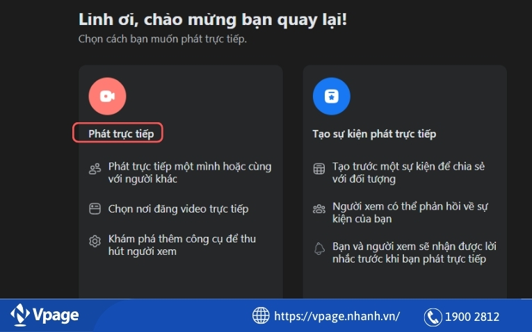 Cách Livestream trên Facebook